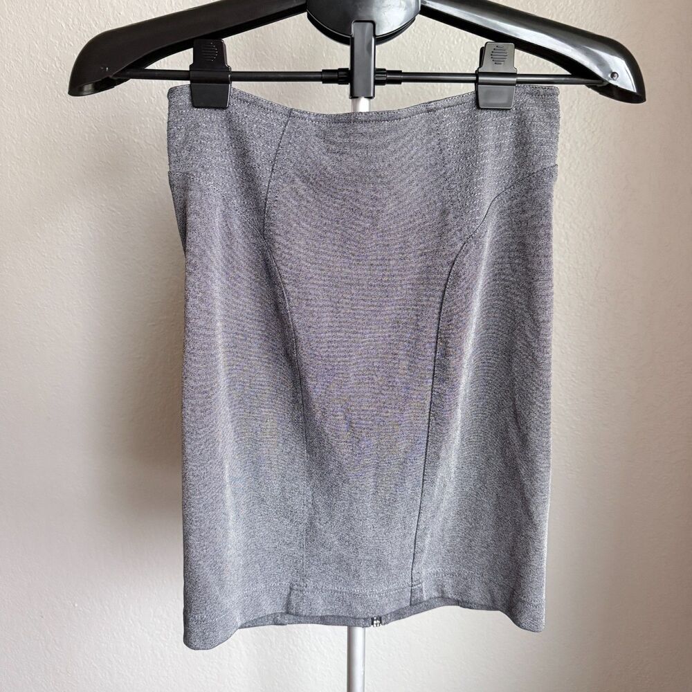 Alexander Wang Stretch Pencil Zip Back Mini Skirt Professional Career Size 6